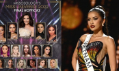 Ngọc Châu bất ngờ bị văng khỏi top top 16 Miss Universe 2022 trên bảng dự đoán của Missosology