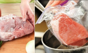 Thịt lấy từ ngăn đá rã đông đừng ngâm trực tiếp vào nước: Làm thêm bước này thịt mềm nhanh, tươi ngon như mới