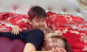 Con trai Hòa Minzy khiến fans tan chảy với hành động vỗ về dành cho mẹ