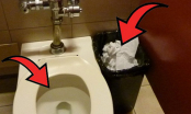 Đi vệ sinh xong nên vứt giấy vào bồn cầu hay thùng rác? Câu trả lời khiến bạn vỡ òa
