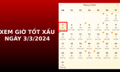 Xem giờ tốt xấu ngày 3/3/2024 chuẩn nhất, xem lịch âm ngày 3/3/2024