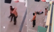 Video: Bé gái hoảng loạn gào khóc chứng kiến cảnh bố cầm dao cứa cổ mẹ ngất xỉu