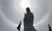 Xôn xao mặt trời với vòng hào quang kỳ lạ xuất hiện ở Huế, Quảng Nam, Nghệ An