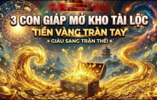 7 ngày tới Tiền ngập ví, Vàng ngập kho, 3 con giáp no nê hưởng