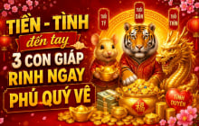 Tiền - Tình đến tay, 3 con giáp rinh ngay phú quý về