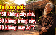 Tại sao nói: '50 không xây nhà, 60 không trồng cây, 70 không may áo'?