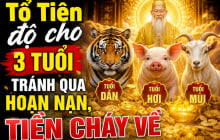 Tổ Tiên độ cho, 3 tuổi tránh qua hoạn nạn, Tiền chảy về