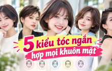5 kiểu tóc ngắn hợp mọi khuôn mặt