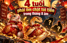 4 tuổi phải ôm chặt túi tiền trong tháng 8 Âm