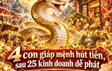 4 con giáp mệnh hút tiền, sau 25 kinh doanh dễ phát