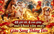 48 giờ tới, 4 con giáp mở khoá vận may, Giàu Sang Thẳng Tiến