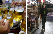 Uống rượu bia xong dắt xe máy qua chốt kiểm tra nồng độ cồn có bị xử phạt hay không?
