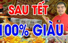 30 ngày đầu năm Ất Tỵ 2025: 3 tuổi Tài-Lộc-Danh hội tụ, giàu nhất vị trí số 2