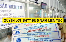 Quy định mới từ 1/7/2025 bảo hiểm y tế đủ 5 năm liên tục sẽ được hưởng 100% chi phí khám chữa, phải không?