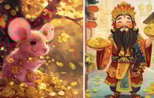 Mưa Rơi Lộc Đến 50 ngày nữa: 3 tuổi 'tắm' trong bể lộc, phú quý triền miên