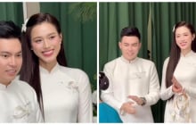 Lộ diện mạo chồng thiếu gia của Hoa hậu Đỗ Thị Hà, cô dâu khóc nức nở vì điều này
