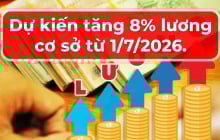 Từ 1/7/2026: Ai được tăng lương cơ sở đầu tiên?