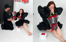 Khánh Thi bật khóc vì hành động đặc biệt của Phan Hiển