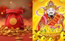 Vận đỏ như son từ 0h ngày 15/2 âm: 3 tuổi được Thần Tài dúi tiền tận tay, của cải chất đống