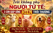 Trời không phụ người tử tế: 3 con giáp sống Hiền trời thương