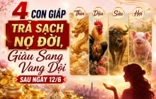 4 con giáp Trả Sạch Nợ Đời, Giàu Sang Vang Dội sau ngày 12/6