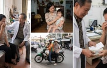 Người ôm cháu giữa động đất, người bật khóc vì không đủ tiền chữa bệnh