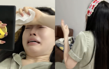 Bình An 'cầu cứu' cư dân mạng vì Phương Nga khóc nức nở từ 9 giờ tối đến tận 1 giờ sáng