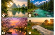  Chọn 1 dòng sông bạn thấy bình yên nhất để xem bạn cần buông điều gì lúc này