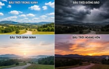 Trắc nghiệm: Lựa chọn 1 bầu trời mà bạn cảm thấy ấn tượng nhất