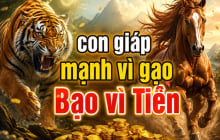 3 con giáp Mạnh vì Gạo, 1 tuổi Bạo vì Tiền trong 5 năm tới