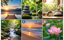 Chọn 1 trong 6 hình ảnh khiến bạn thấy tĩnh tâm: Khả năng giữ bình tĩnh của bạn đến đâu?