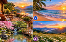 Chọn 1 khung cảnh bạn thấy dễ chịu nhất