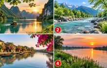 Chọn 1 dòng sông bạn thấy bình yên nhất