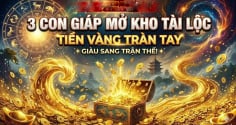 7 ngày tới Tiền ngập ví, Vàng ngập kho, 3 con giáp no nê hưởng