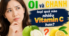 Ổi và chanh loại quả nào nhiều Vitamin C hơn?