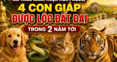 Âm thầm hành thiện tích phước, 4 con giáp được lộc đất đai trong 2 năm tới