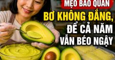 Mẹo bảo quản bơ không đắng, để cả năm vẫn béo ngậy