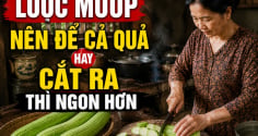 Luộc mướp nên để cả quả hay cắt ra thì ngon hơn?