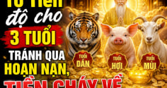 Tổ Tiên độ cho, 3 tuổi tránh qua hoạn nạn, Tiền chảy về