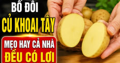 Bổ đôi củ khoai tây: Mẹo hay cả nhà đều có lợi