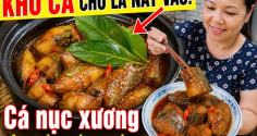 Kho cá cho lá này vào: Cá nục xương, lên màu cánh rán