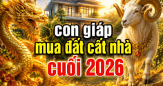 3 con giáp nhận vía mua đất cất nhà cuối 2026