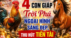 4 con giáp Trời Phú ngoại hình sáng đẹp, thu hút Tiền tài