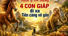 Thuận Ý Trời thương, 4 con giáp đi xa Tiền càng về gần