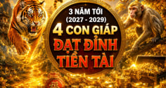 3 năm tới (2027 - 2029), 4 con giáp Đạt Đỉnh Tiền Tài