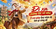 Đi xa mang lộc về nhà, 3 con giáp Quý nhân độ làm gì cũng dễ
