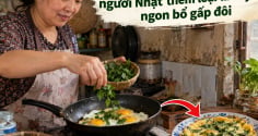 Rán trứng đừng chỉ cho hành, người Nhật thêm loại lá này ngon bổ gấp đôi