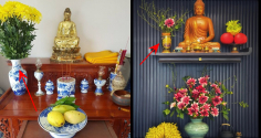 Tại sao bình hoa phải đặt ở bên trái bàn thờ?