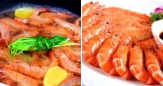 Luộc tôm thường bị tanh, nhạt thịt: Bỏ thêm nắm lá quen thuộc này vào tôm thơm ngọt, đỏ au không tanh