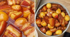 Kho thịt đùng dùng nước lã: Dùng loại nước 'lơ lửng trên trời' này thịt kho mềm thơm, vàng óng